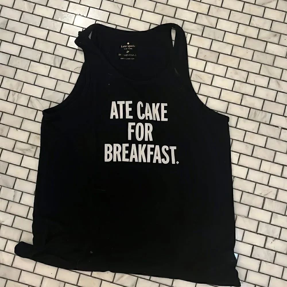 Kate Spade Ate Cake for Breakfast tank top size XS